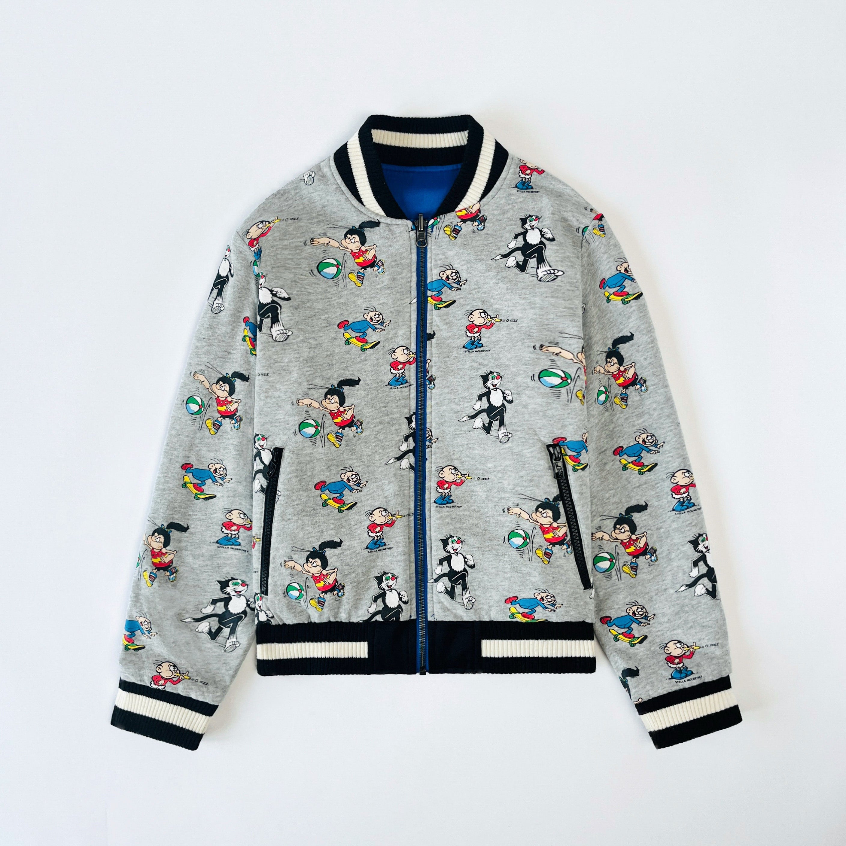 Stella McCartney Kids Dandy Reversible Bomber Jacket 10 Years