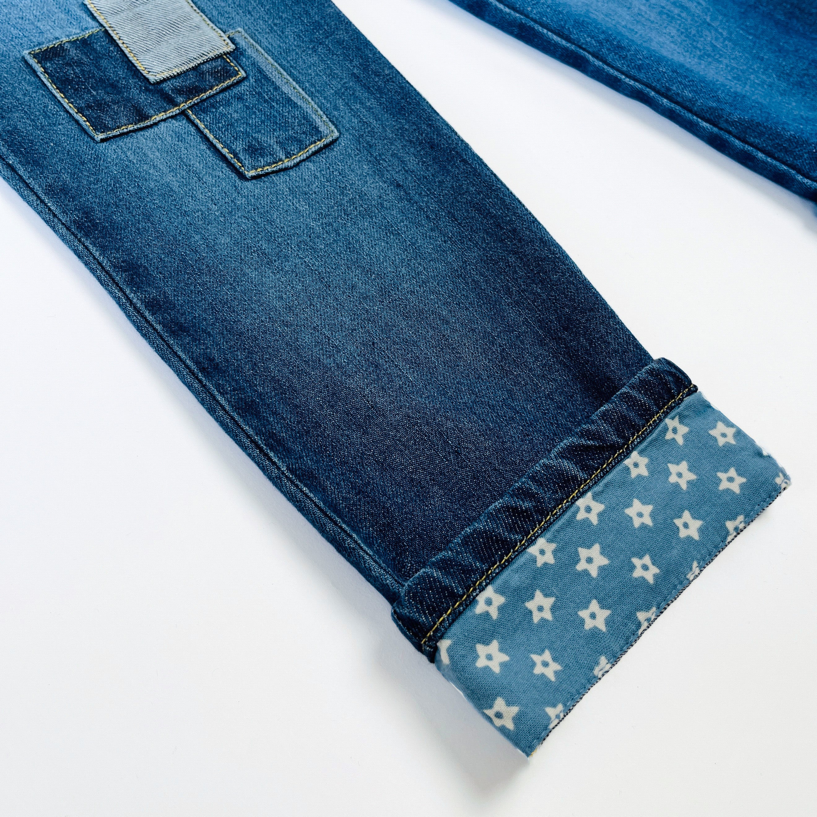 Cath Kidston Patchwork Turn-Up Jeans 4-5 Years