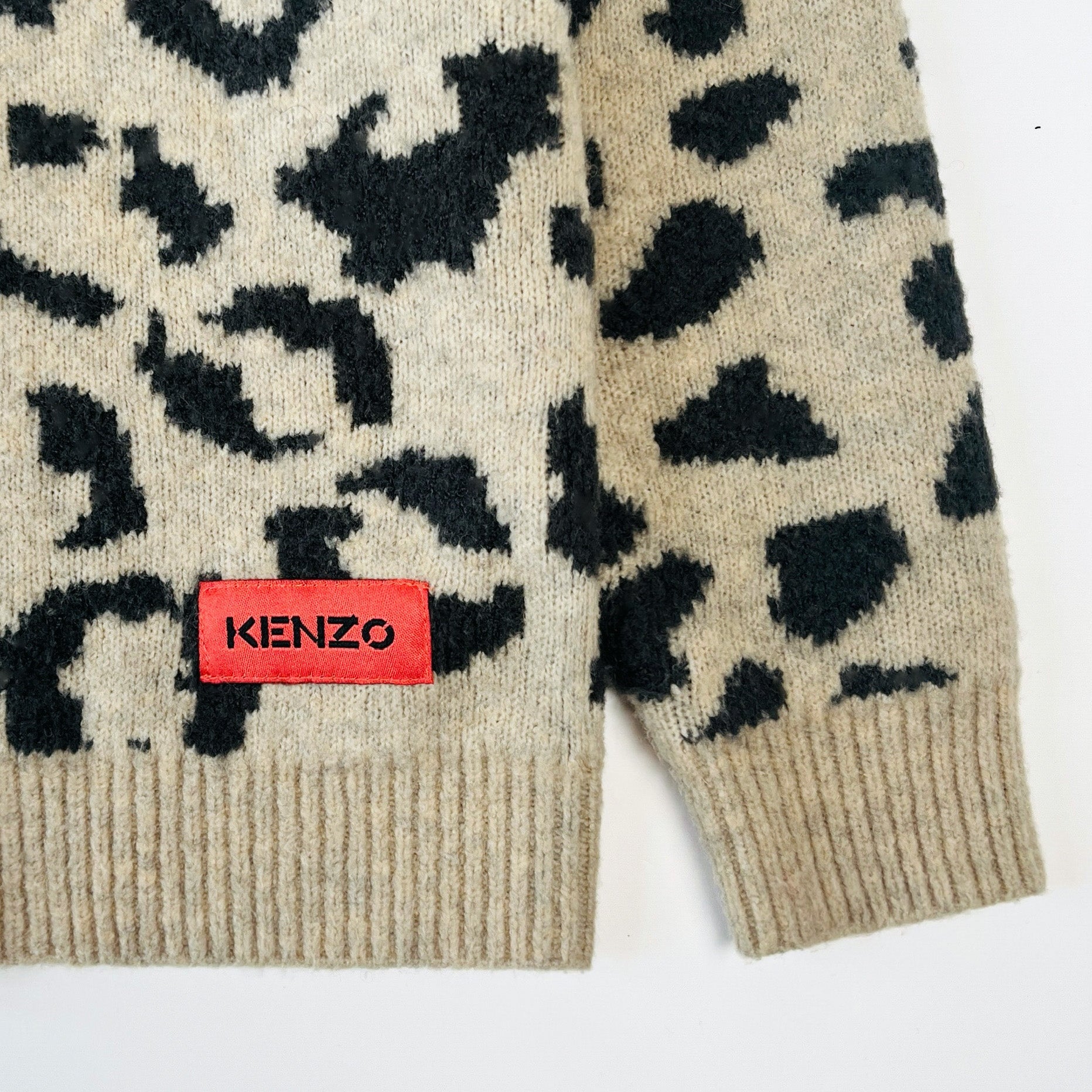 Kenzo Kids Leopard & Zebra Print Cardigan 4 Years