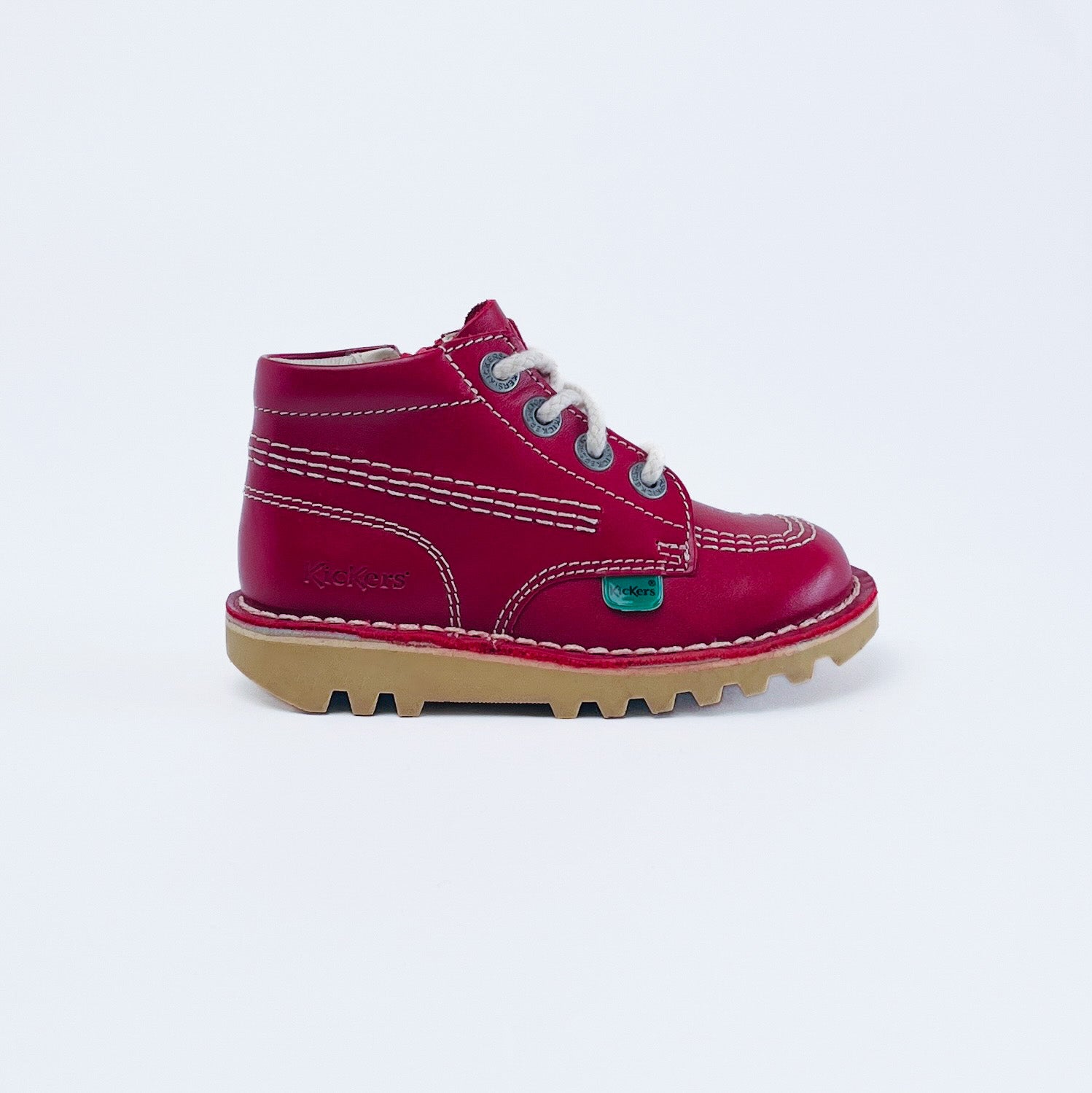 Kickers Infant Unisex Kick Hi Zip Leather Boot UK 7