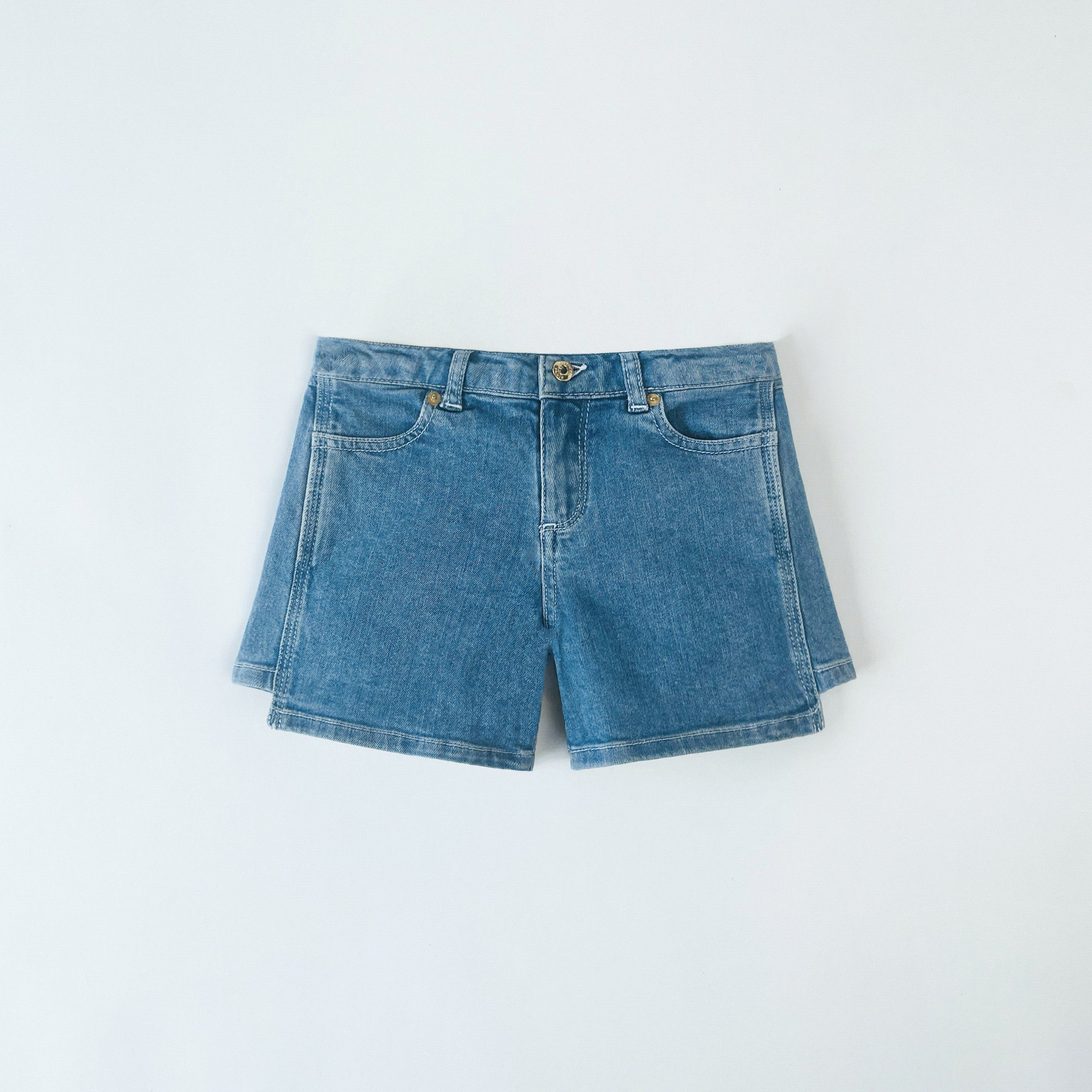 Lanvin Denim Panel Shorts 8 Years