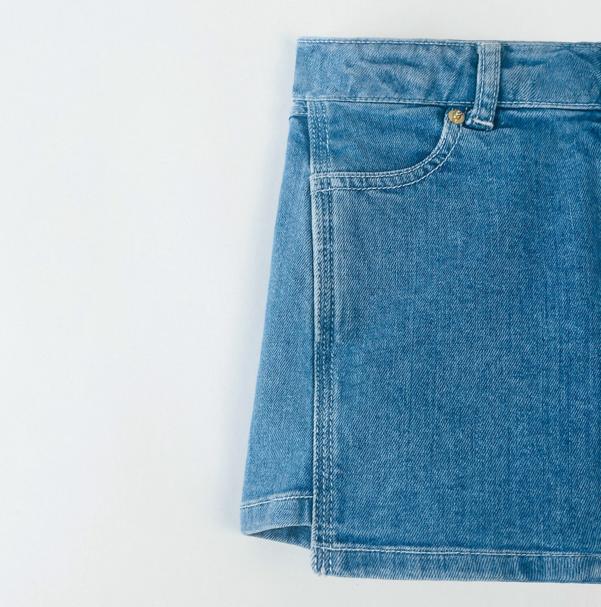 Lanvin Denim Panel Shorts 8 Years