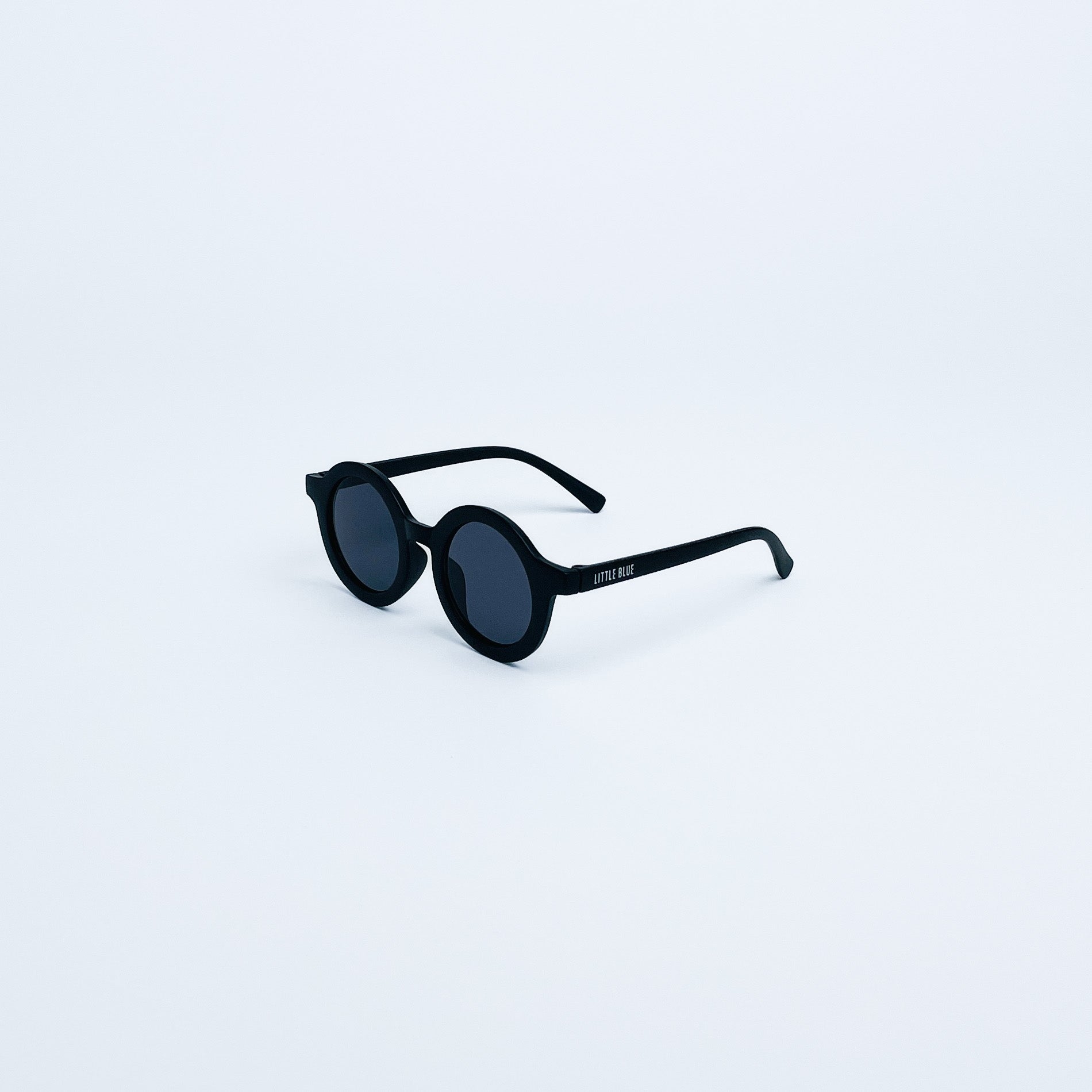 Little Blue Round Sunglasses Noir