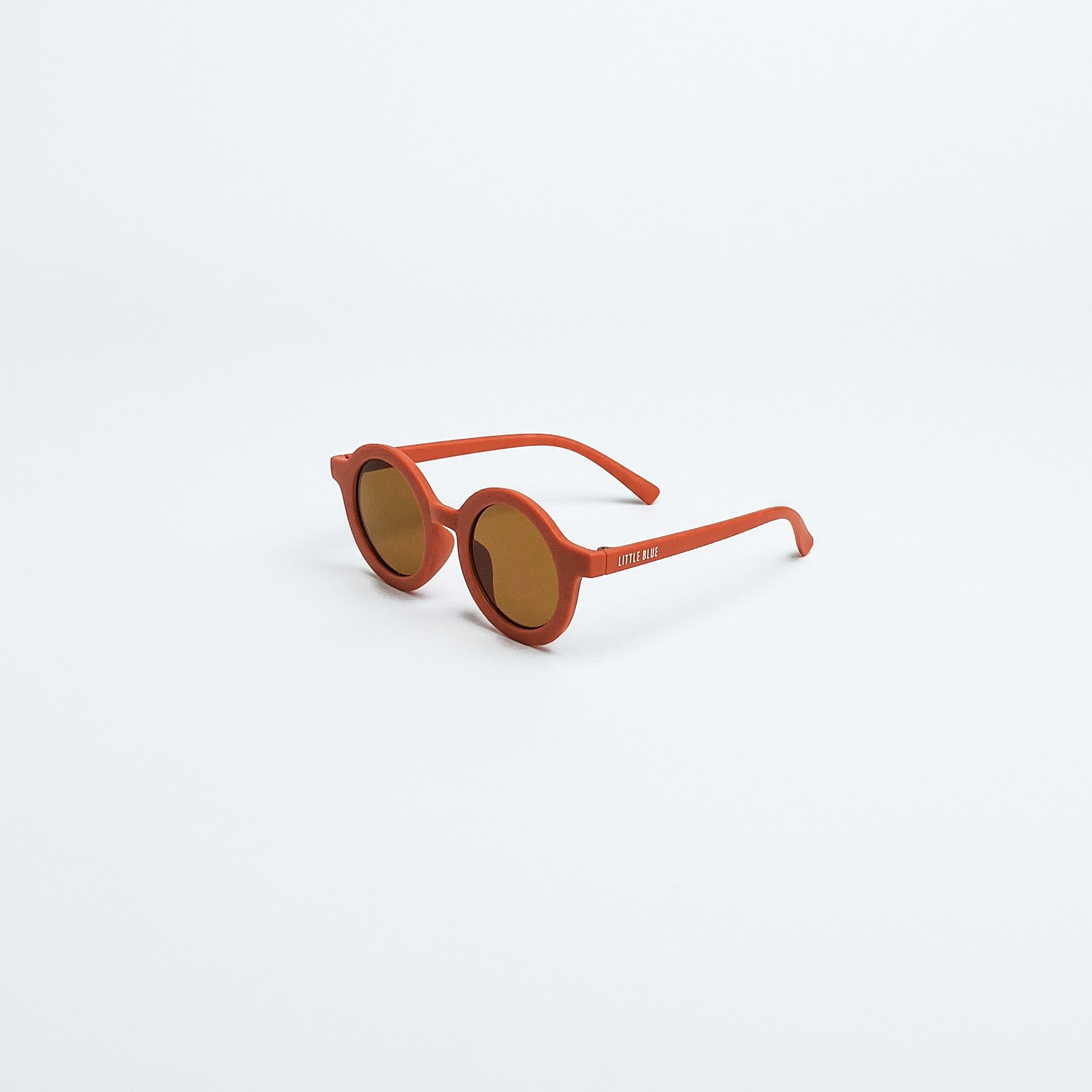 Little Blue Round Sunglasses Papaya
