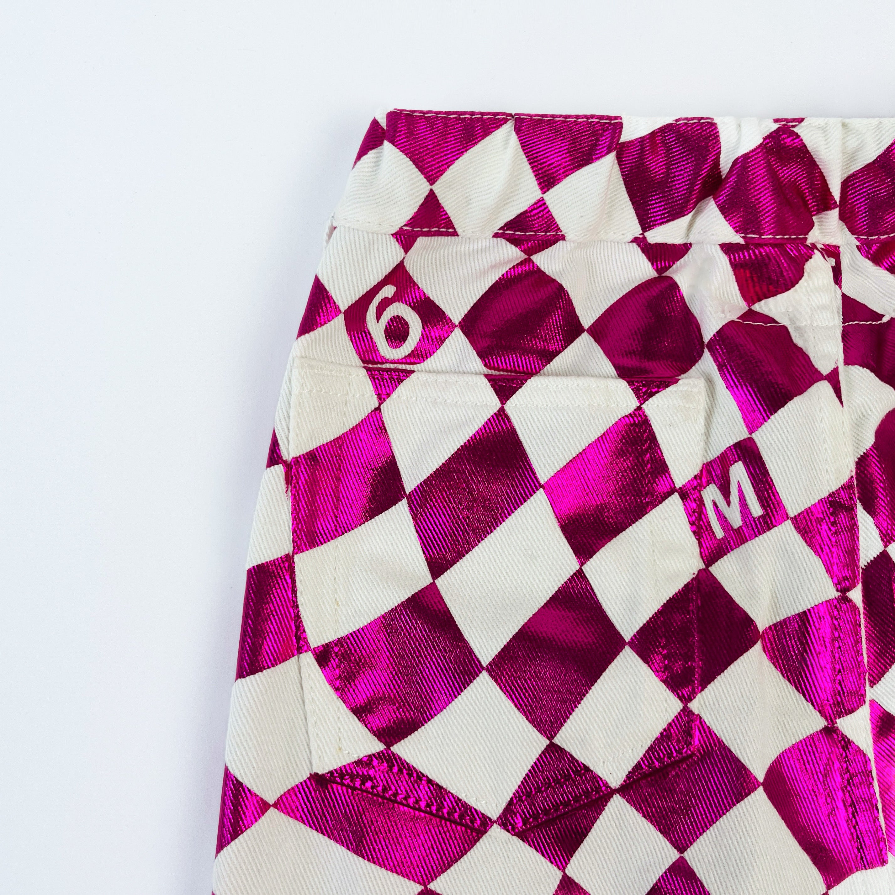 MM6 Maison Margiela Logo Two-Tone Barrel Jeans 6 Years