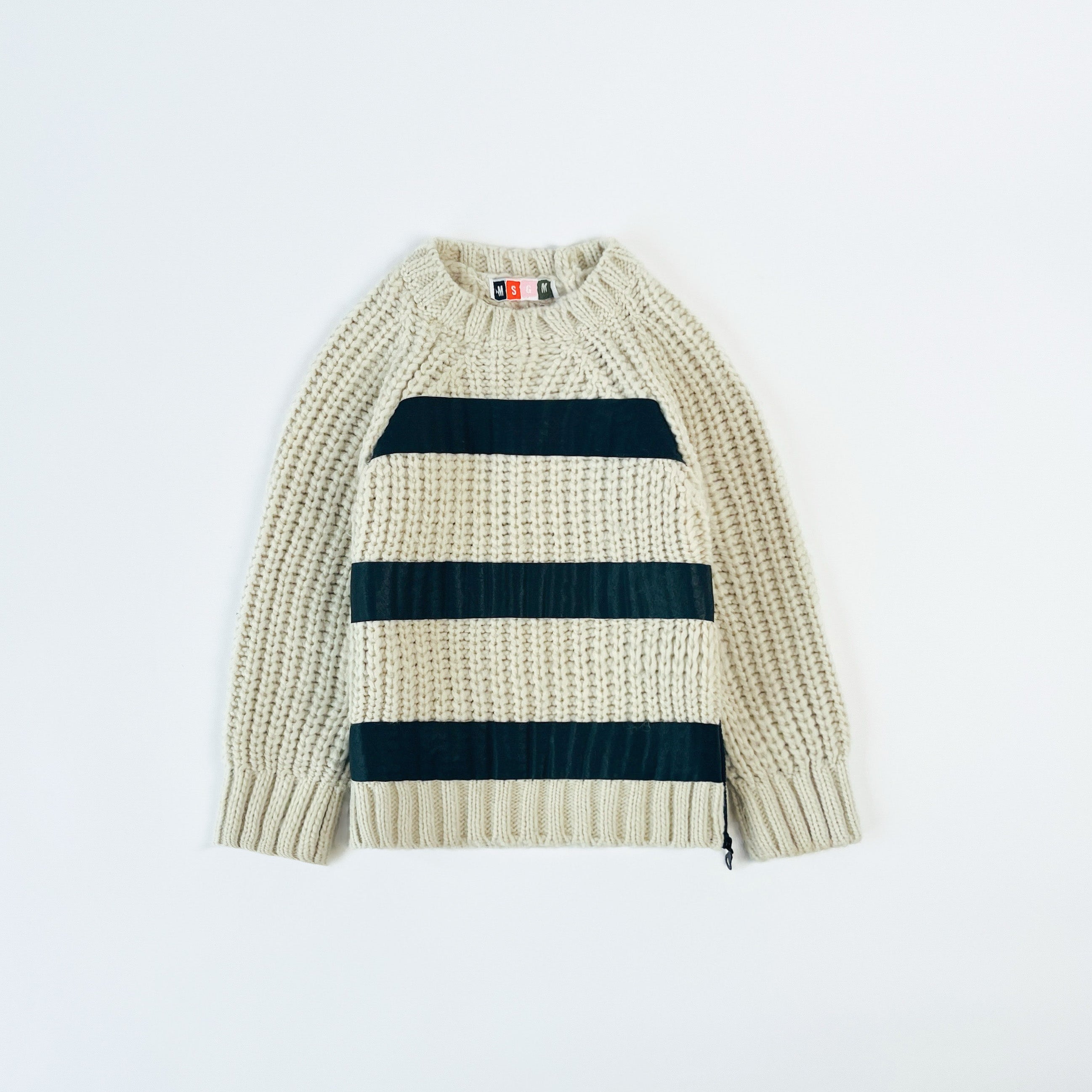 MSGM Striped Chunky Knit jumper 4 Years