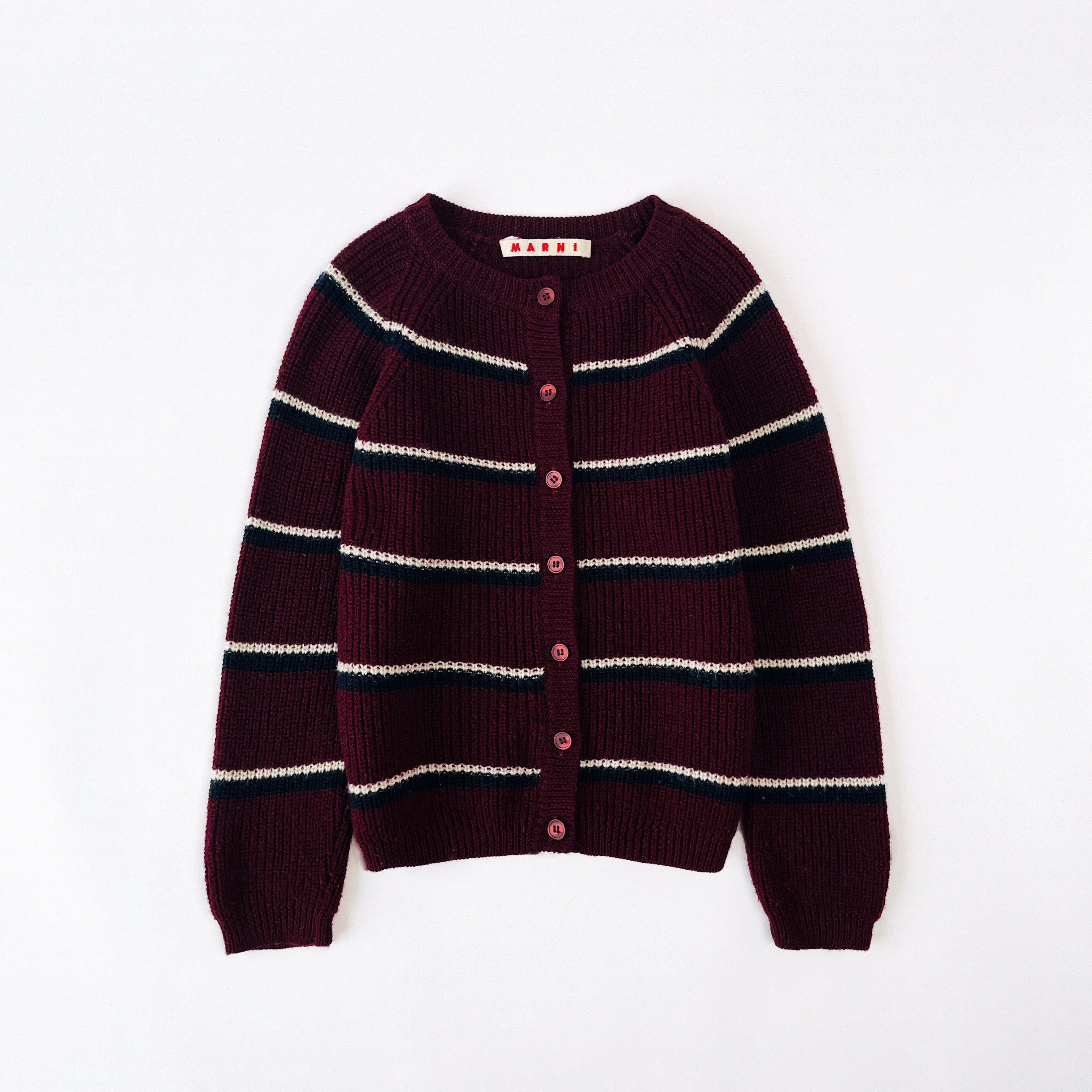 Marni Striped Rib knit Cardigan 4 Years