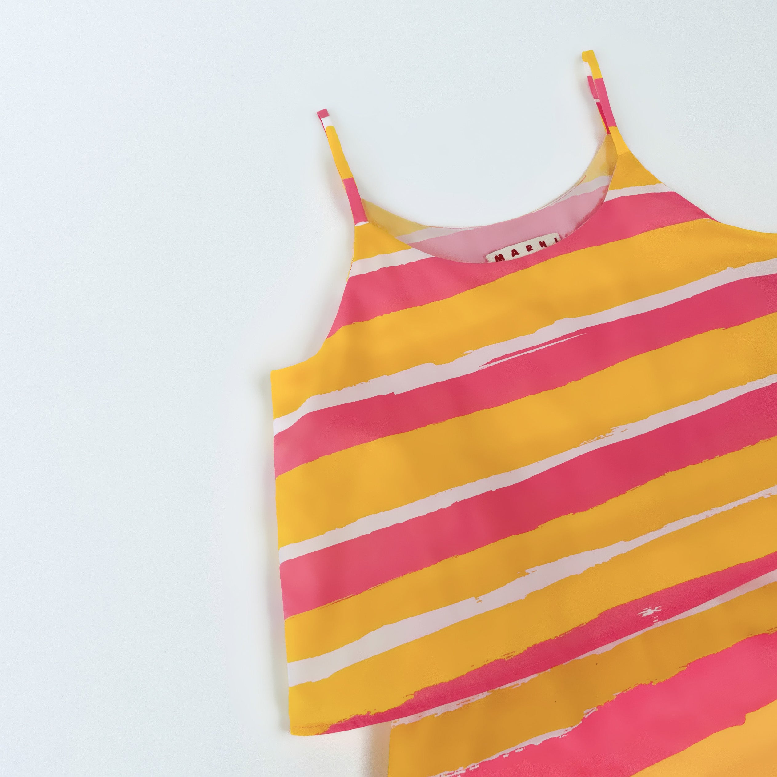 Marni Striped Tiered Dress 8 Years