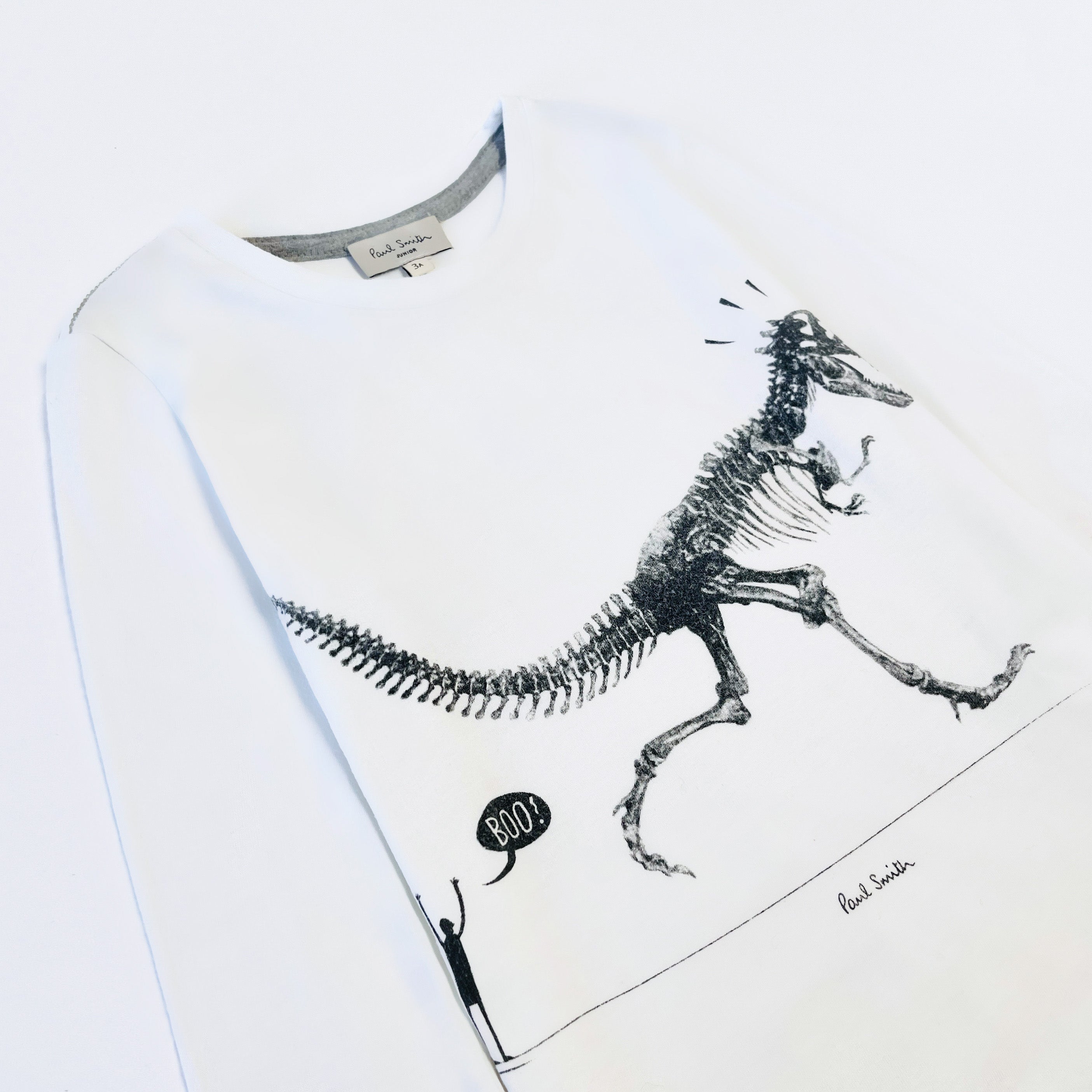 Paul Smith Junior Dinosaur Long Sleeve T-Shirt 4 Years