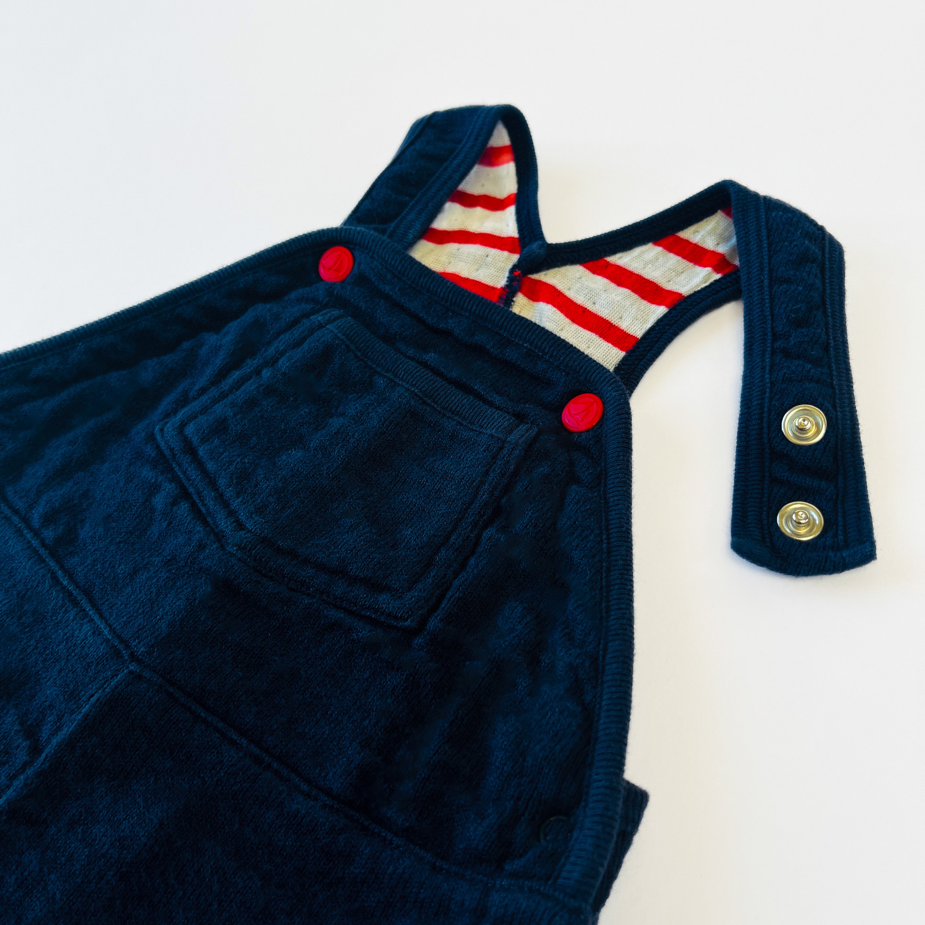 Petit Bateau Tricolour Overalls 6 Months