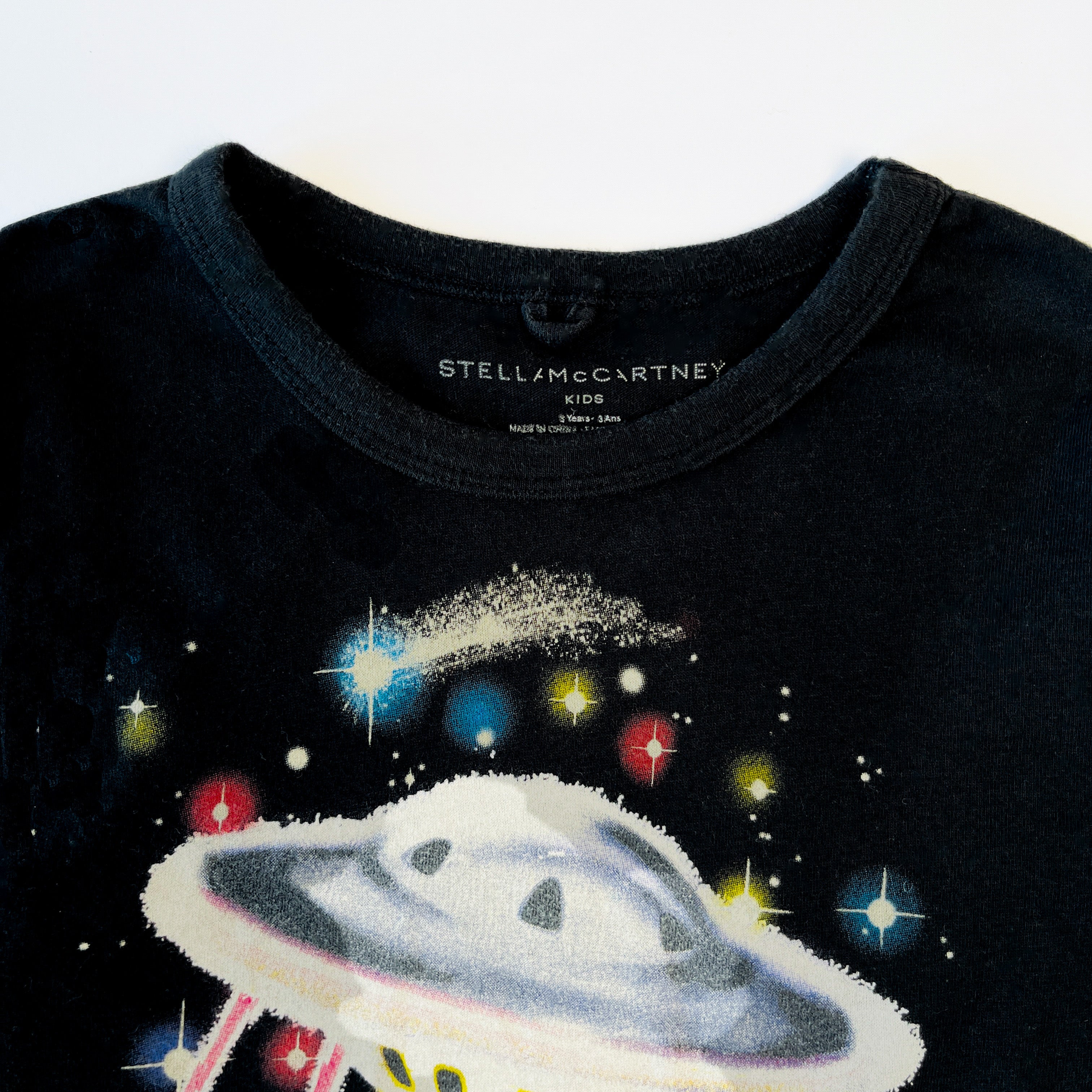 Stella McCartney Kids Cosmic UFO Print Long Sleeve T-Shirt 3 Years