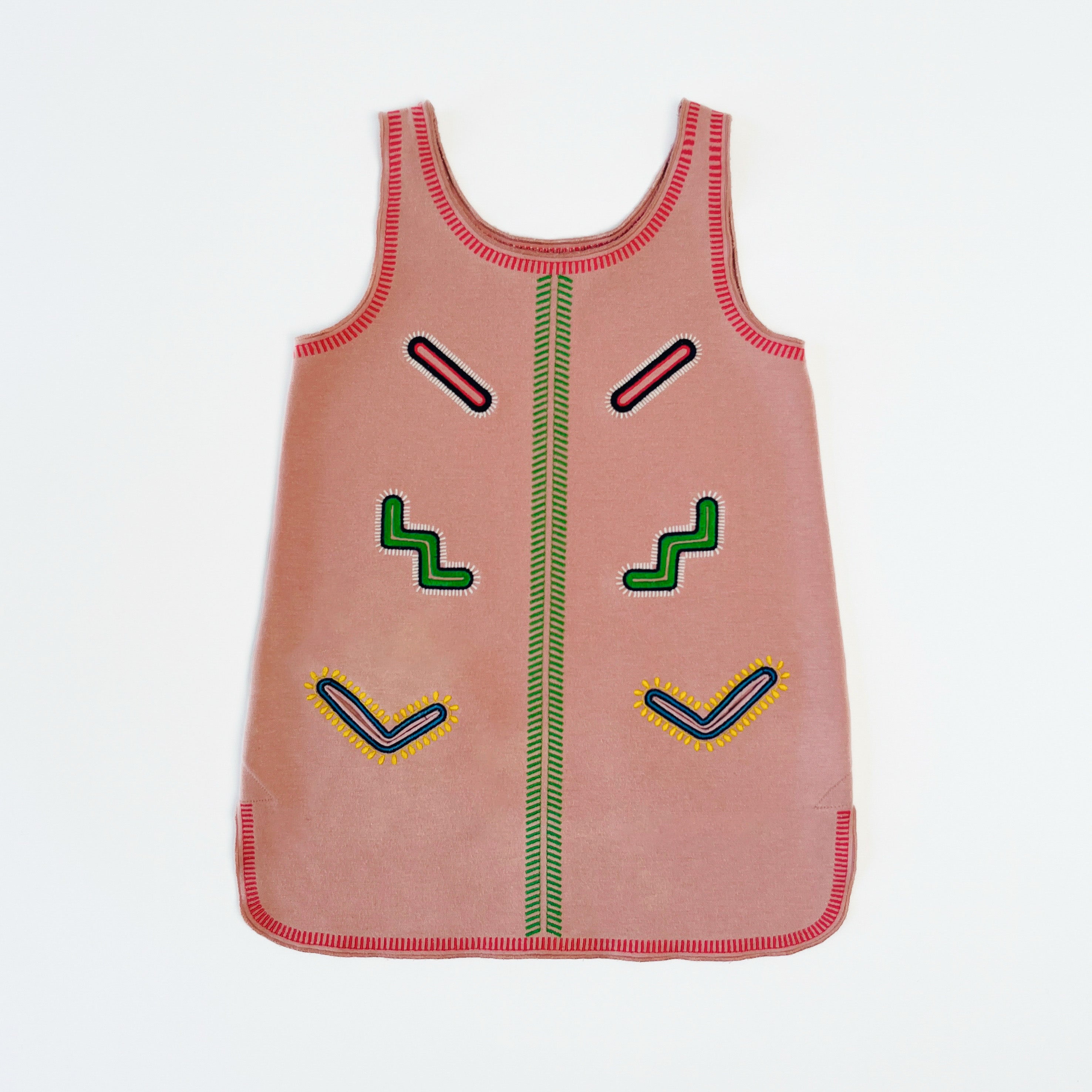 Stella McCartney Kids Embroidered Zig Zag Tunic Dress 4 Years