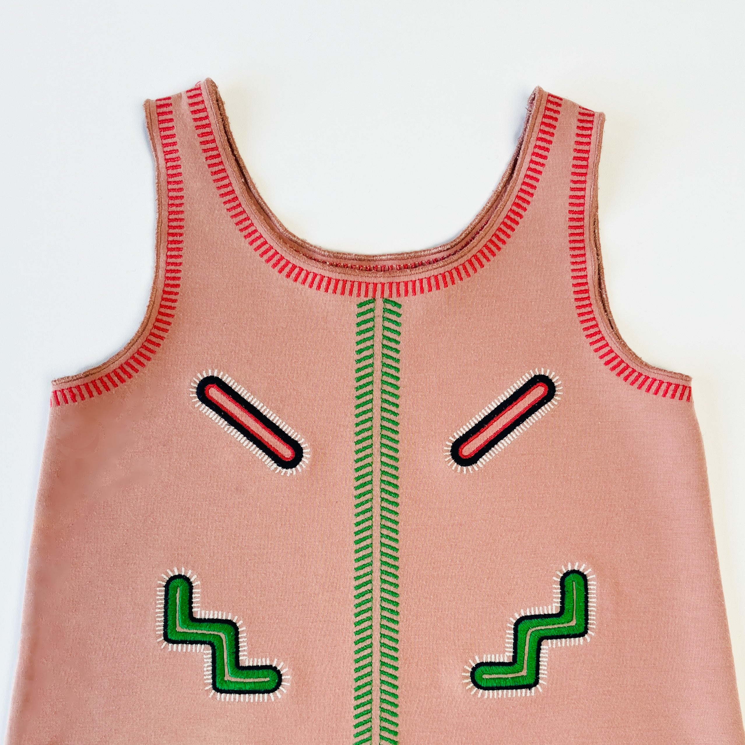 Stella McCartney Kids Embroidered Zig Zag Tunic Dress 4 Years