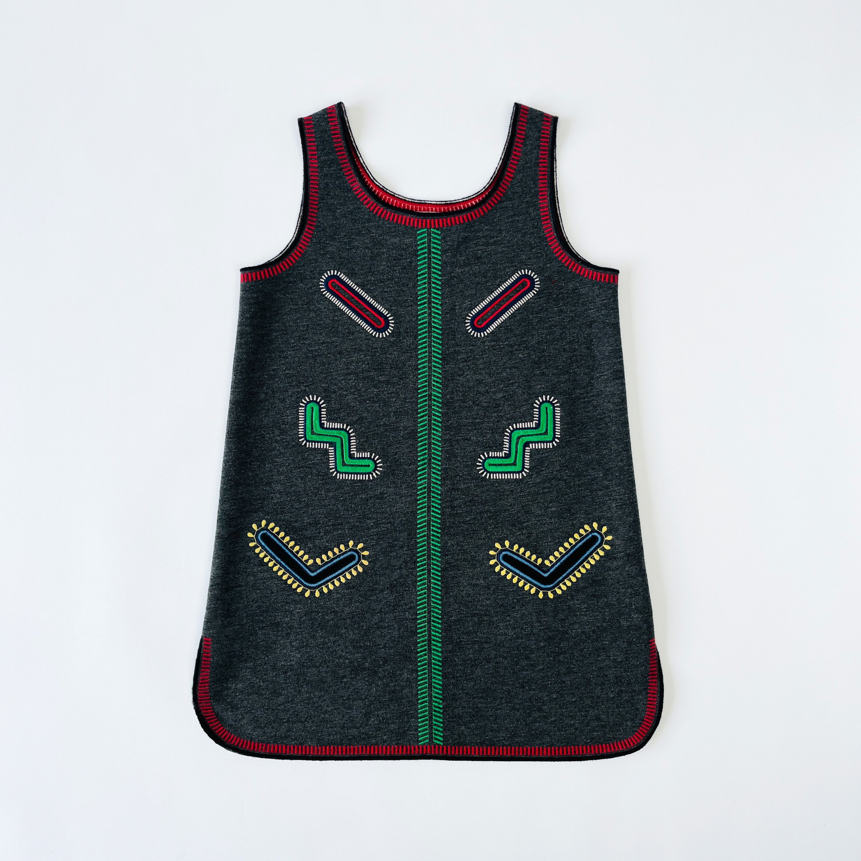 Stella McCartney Kids Embroidered Zig Zag Tunic Dress 6 Years