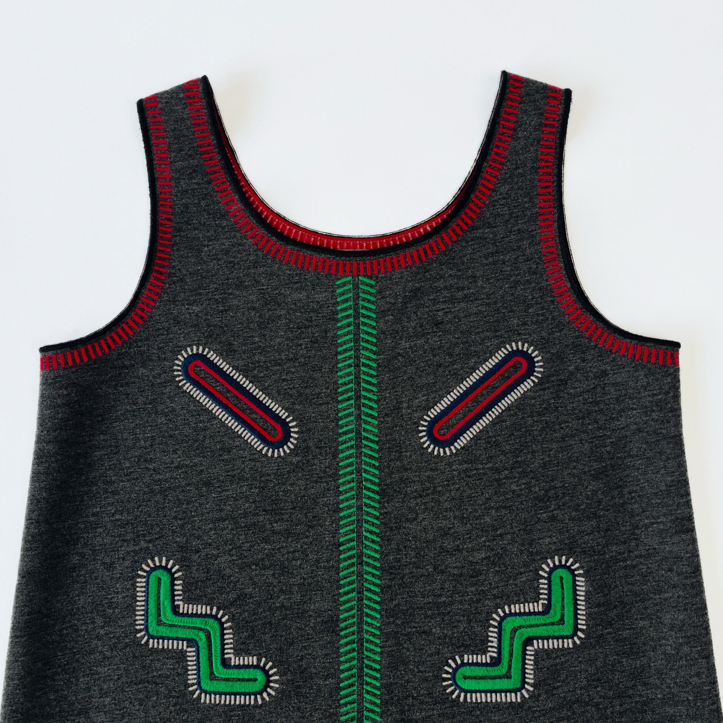 Stella McCartney Kids Embroidered Zig Zag Tunic Dress 6 Years
