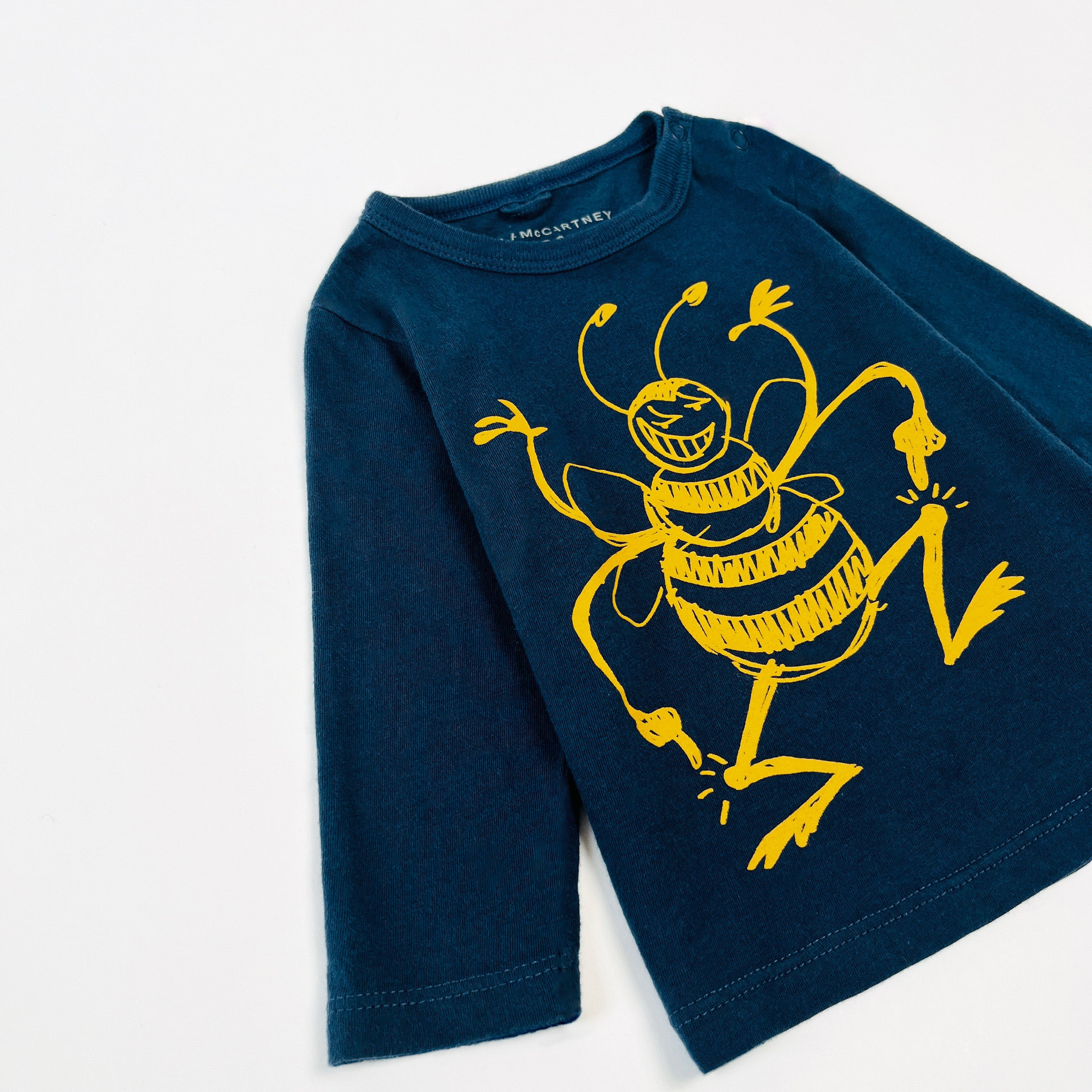 Stella McCartney Kids Georgie Bee Organic Cotton T-Shirt 3 Months