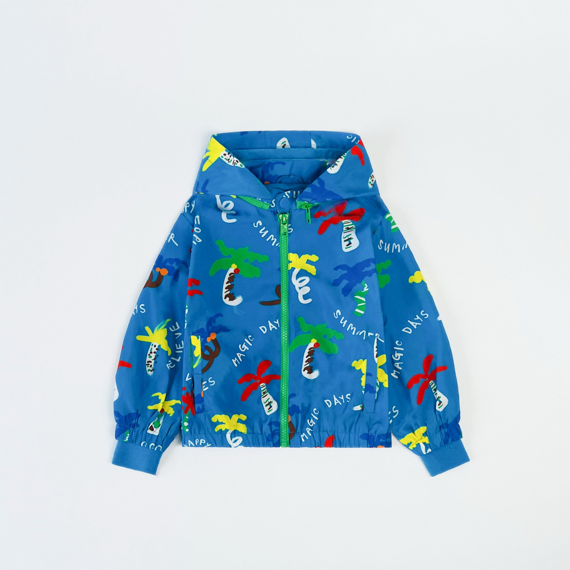 Stella McCartney Kids Good Vibes Palm Print Jacket 4 Years