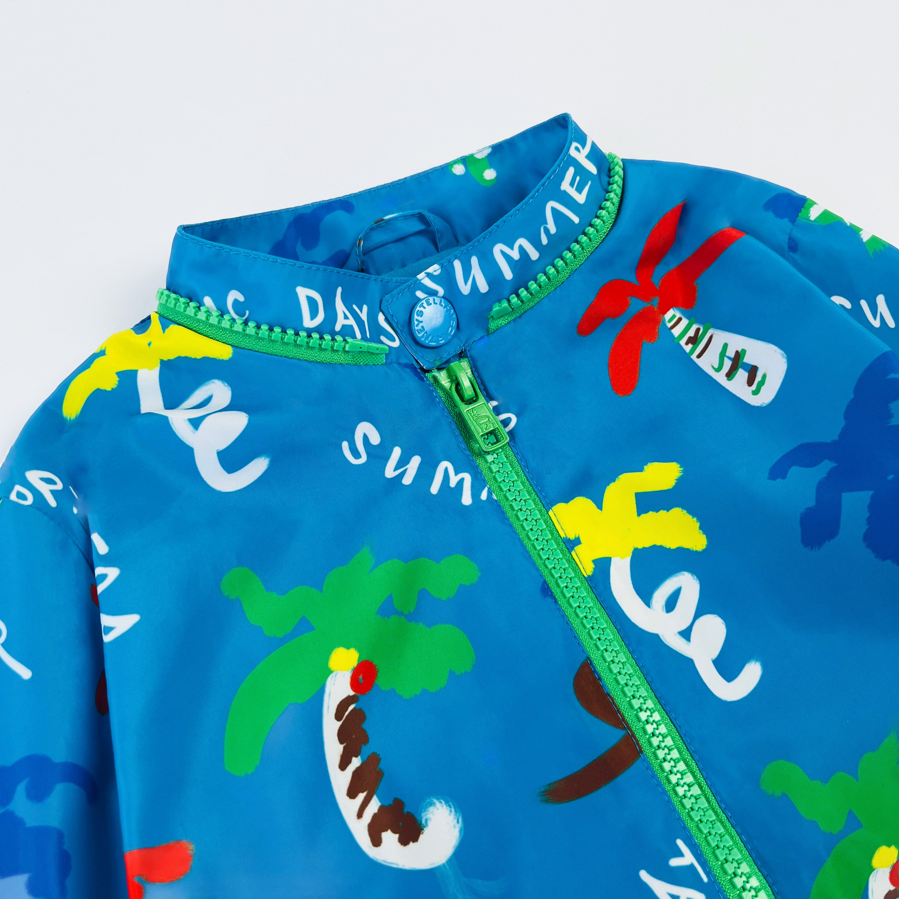 Stella McCartney Kids Good Vibes Palm Print Jacket 4 Years