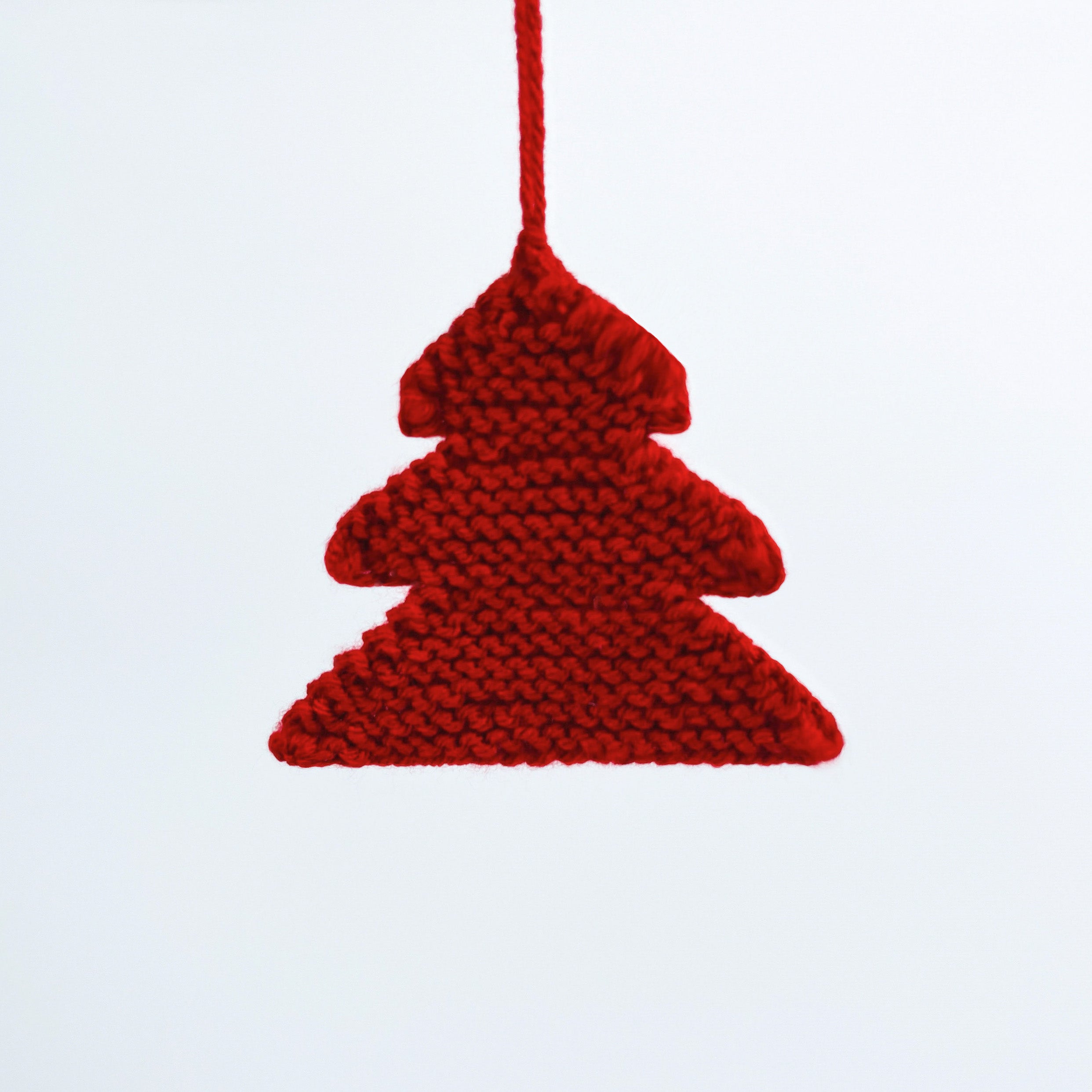 Wool Knitted Christmas Tree Decoration